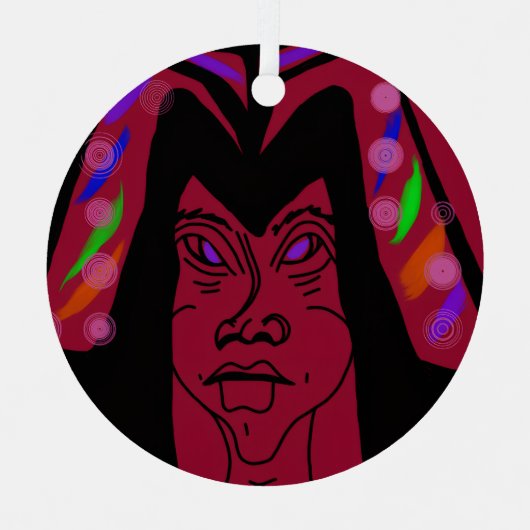 Viscountess with Headdress メタルオーナメント (正面)