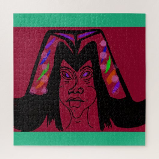 Viscountess with Headdress Jigsaw Puzzle ジグソーパズル (縦)