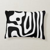 Viseグリップ:抽象芸術ブラック&ホワイト アクセントクッション (裏面)