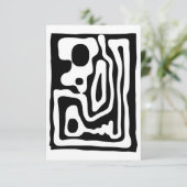 Viseグリップ:抽象芸術ブラック&ホワイト カード (スタンド正面)