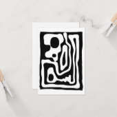 Viseグリップ:抽象芸術ブラック&ホワイト カード (正面/裏面インサイチュ)