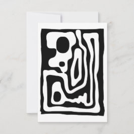 Viseグリップ：抽象芸術ブラック&ホワイト カード