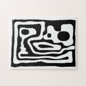 Viseグリップ：抽象芸術ブラック&ホワイト ジグソーパズル (横)