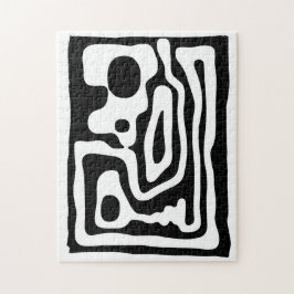 Viseグリップ：抽象芸術ブラック&ホワイト ジグソーパズル