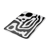 Viseグリップ:抽象芸術ブラック&ホワイト バスマット (アングル)