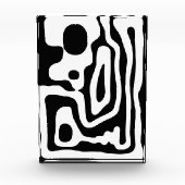 Viseグリップ:抽象芸術ブラック&ホワイト フォトブロック (正面)