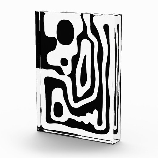 Viseグリップ:抽象芸術ブラック&ホワイト フォトブロック (右)