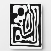 Viseグリップ：抽象芸術ブラック&ホワイト フォトプラーク (正面)