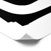 Viseグリップ:抽象芸術ブラック&ホワイト ポスター (角)