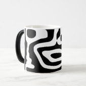 Viseグリップ：抽象芸術ブラック&ホワイト モーフィングマグカップ (正面左)
