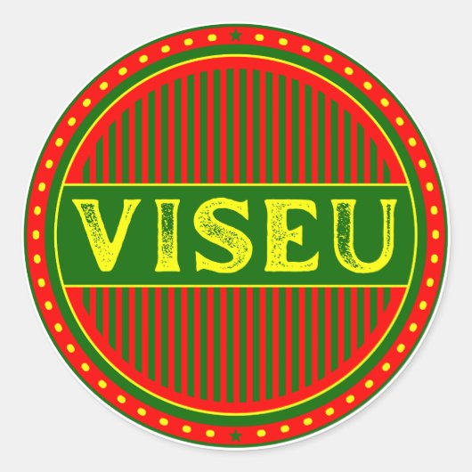 Viseu City Pride Emblem – Portuguese Identity ラウンドシール (正面)