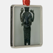 Vishnuの彼の三重の型枠のVishnuの彫像 メタルオーナメント (右)