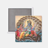 Vishnu & Lakshmiマグネット – バージョン2 マグネット (正面/裏面)
