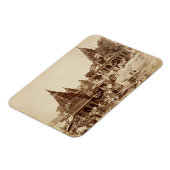 Vishnu Pudと他の寺院,ベナレス(セピア写真) マグネット (左側)