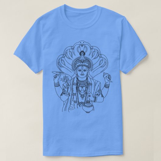 Vishnu  Vedic Hindu God Hinduism Graphic Tee  Tシャツ (デザイン正面)