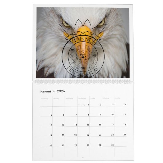 Vishnuh kalender カレンダー (1月 2026)