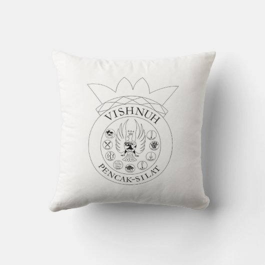 vishnuh logo op kussen クッション (裏面)