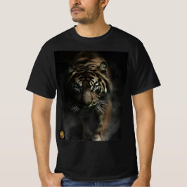 VISHNX ダーク マジェスティック タイガー イン シャドウズ グラフィックTシャツ Tシャツ