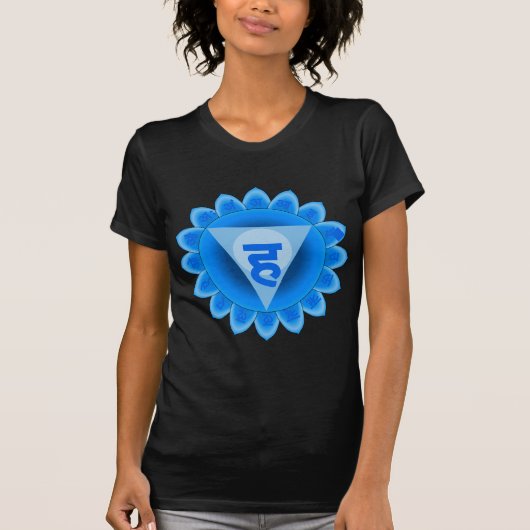 Vishuddha喉のチャクラ Tシャツ (正面)