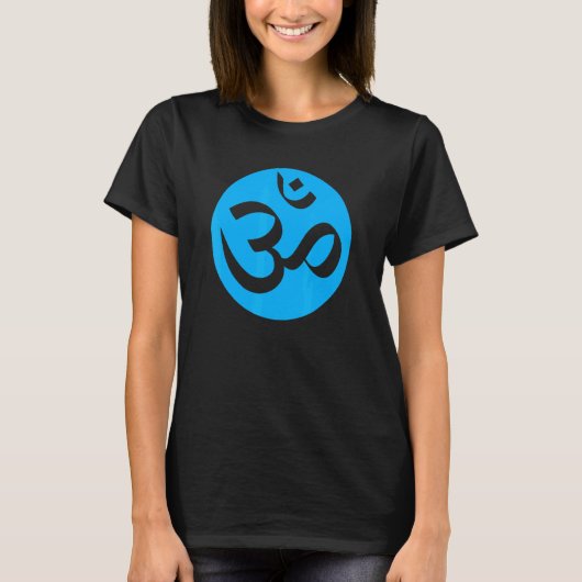 Vishuddha Omチャクラヨガのシンボル Tシャツ (正面)