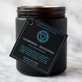 Vishuddha Throat Chakra Candle Label フェイバータグ
