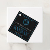 Vishuddha Throat Chakra Candle Label フェイバータグ (インサイチュ)