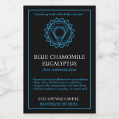 Vishuddha Throat Chakra Candle Label フードラベル (シングルラベル)