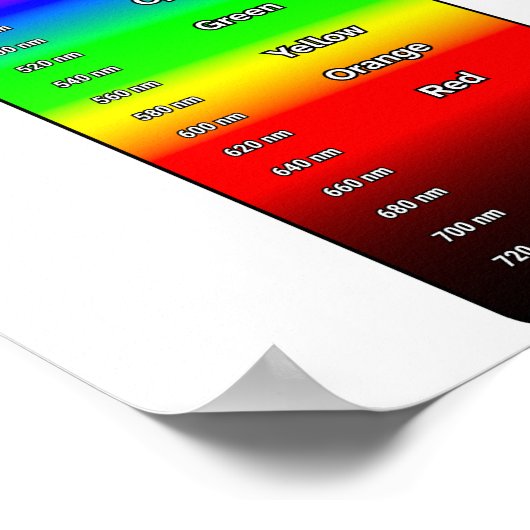 Visible Light Spectrum ポスター (角)