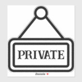 Visible Private Indicatorステッカー シール (シート)
