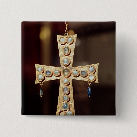 Visigoth王の奉納の王冠 缶バッジ (正面)