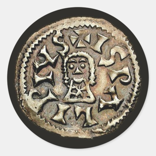 Visigoth Chindaswinth金ゴールドコインリバース ラウンドシール (正面)