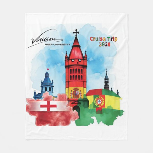 Visiiion Blanket フリースブランケット (正面)