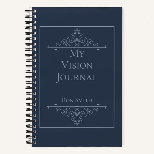 Visionパーソナライズされたエレガントジャーナル ノートブック (正面)