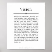 VISIONライフゴール 感動的 ポスター (正面)