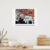 Vision After The Sermon By Eugene Paul Gauguin ポスター (キッチン)
