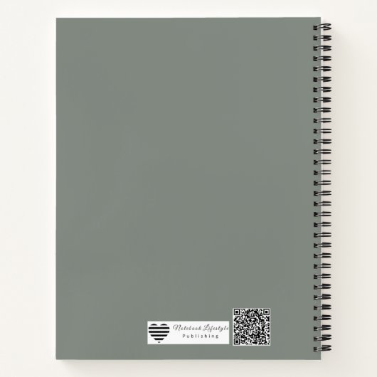 Vision Board Collage | Torn Paper & Stamp... ノートブック (裏面)