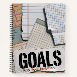 Vision Board Collage | Torn Paper & Stamp... ノートブック