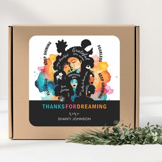 Vision Board Party Thank You  スクエアシール