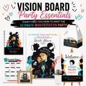 Vision Board Party Welcome Sign ポスター