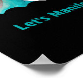 Vision Board Party Welcome Sign ポスター (角)