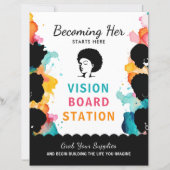 Vision Board Station Party Sign (正面)