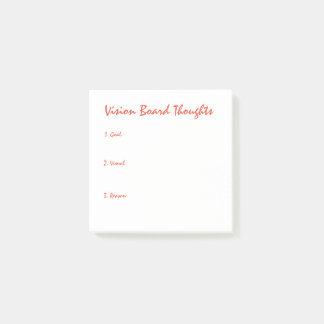 Vision Board Thoughts Post-It Notes ポストイット