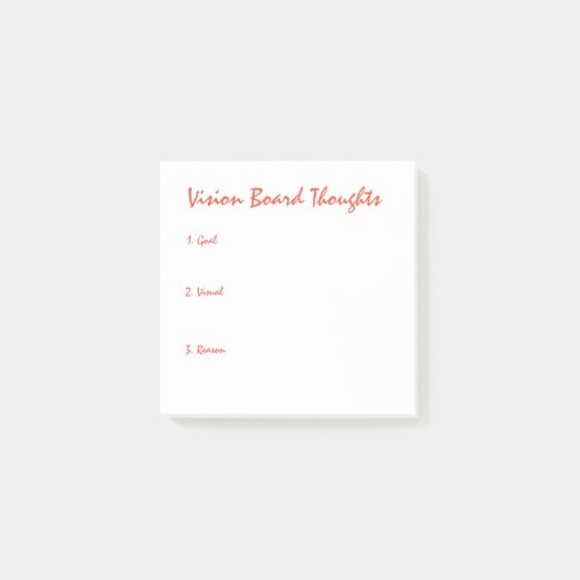 Vision Board Thoughts Post-It Notes ポストイット (正面)