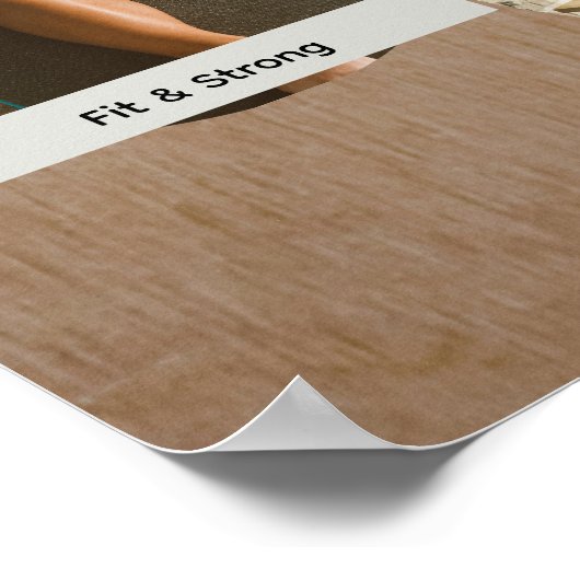 Vision Board with 8 Floating Photo Circles Poster ポスター (角)