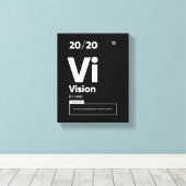 Vision Definition | Motivational Poster キャンバスプリント (インサイチュ (ウッドフロア))