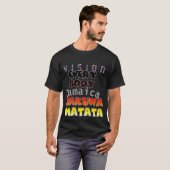 Vision Everybody Jamaica Hakuna Matata カジュアルMen Tシャツ (正面フル)
