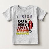 Vision Everyone Kenya Hakuna Matata ベビーTシャツ (正面)