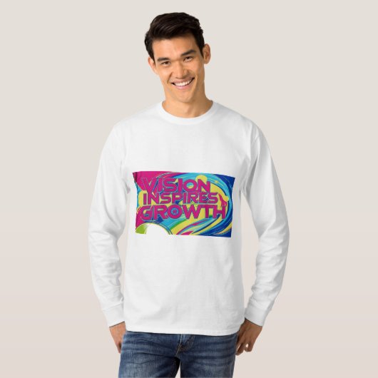 vision inspire growth tシャツ (正面フル)