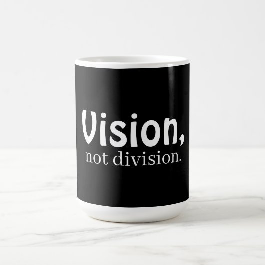 Vision, not division coffee mug コーヒーマグカップ (中央)