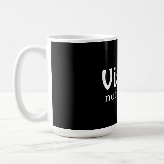 Vision, not division coffee mug コーヒーマグカップ (左)